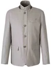 Herno Wool Coat In Grey