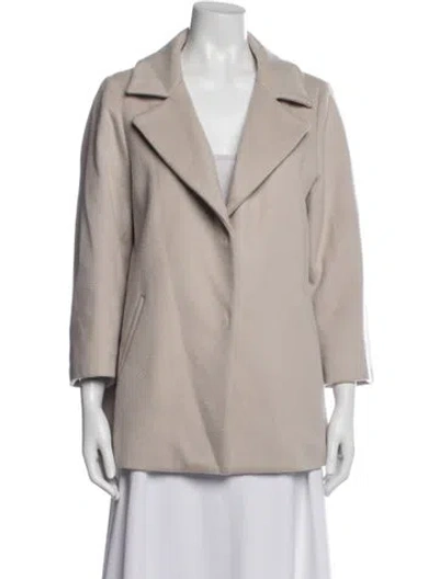 Pre-owned Herno Wool Coat In Neutrals