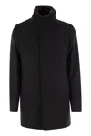 Herno Collar Shearling Removable Pockets Lateral Sleeves Long