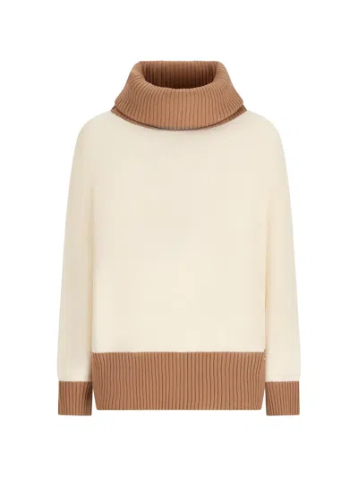Herno Wool Colour-block Jumper In Multi