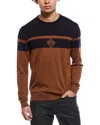 Herno Wool Crewneck Sweater In Brown