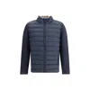 Herno Slim-fit Wool And Quilted Shell Down Jacket In Blue
