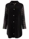 Herno Wool Down Coat Coats Black In Black