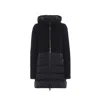 Herno Wool Down Coat In Black