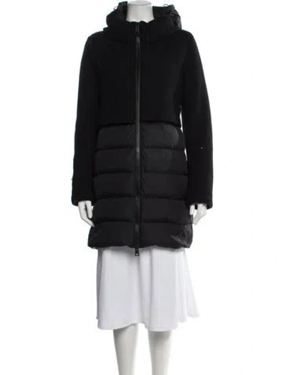 Pre-owned Herno Wool Down Coat In Blue
