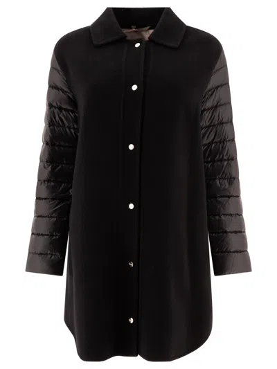 Herno Wool Down Coat Coats Black