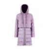 Herno Wool Down Coat In Purple