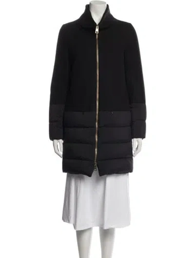Pre-owned Herno Wool Down Jacket In Blue