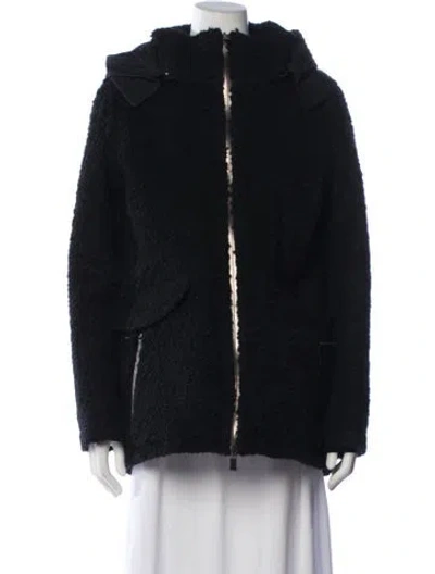 Pre-owned Herno Wool Down Jacket In Blue