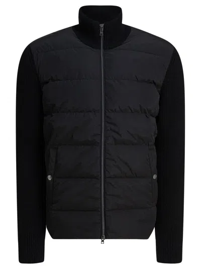 Herno Wool Down Jacket Comforter In Black