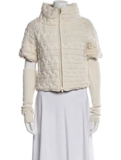 Pre-owned Herno Wool Down Jacket In Neutral