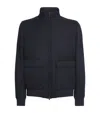 Herno Wool Harrington Jacket In Black