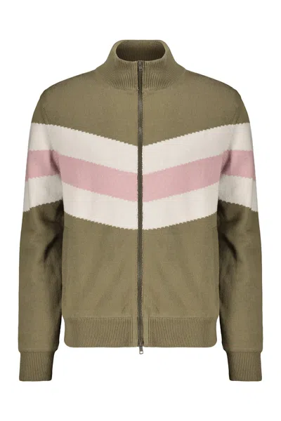 Herno Wool Jacket With High Collar In Green