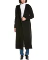 Herno Wool Long Coat In Black