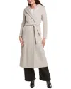 Herno Wool Long Coat In Tan