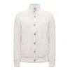 Herno Ribbed-knit Wool Cardigan In White