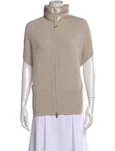 Pre-owned Herno Wool Mock Neck Sweater In Neutral