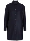 Herno Wool Overshirt In Blue