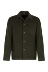 Herno Wool Overshirt In Green