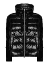 Herno Quilted Bomber Jacket Drawstring Detail In Negro