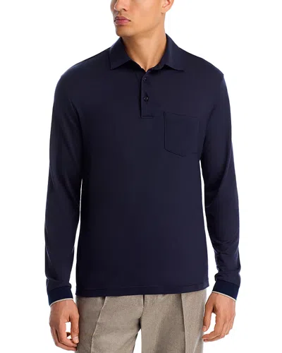 Herno Wool Polo In Blue