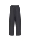 Herno Wool Polyamide Polyester Elasticated-waist Cropped Trousers In Blue