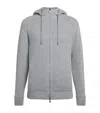 Herno Wool Reversible Infinity Cardigan In Gray