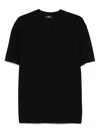 Herno Lightweight-jersey T-shirt In Black