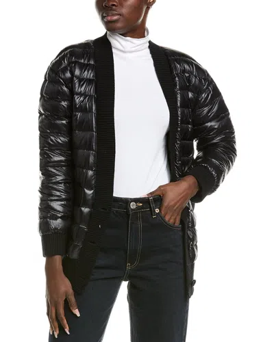 Herno Wool-trim Down Jacket In Black