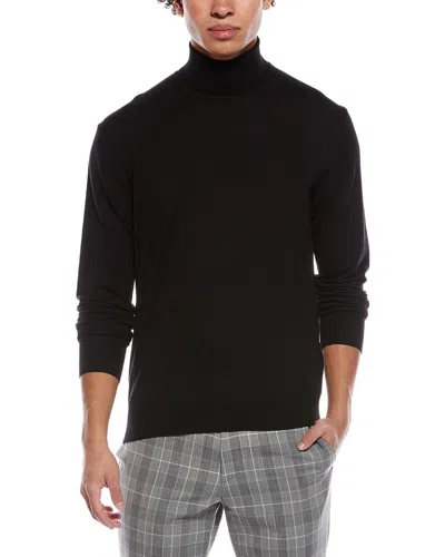 Herno Wool Turtleneck Sweater In Black