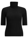 Herno Wool Turtleneck Sweater In Black