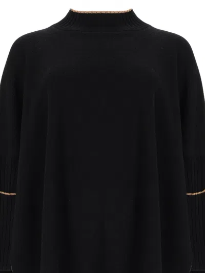 Herno Wool Turtleneck Sweater In Black