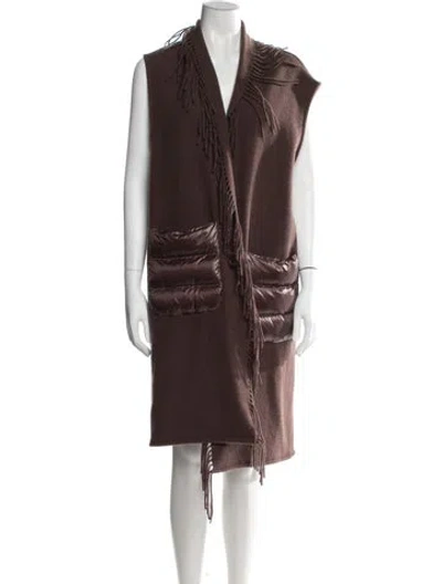 Pre-owned Herno Wool Vest In Brown