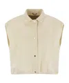 Herno Double Wool Waistcoat In Neutral