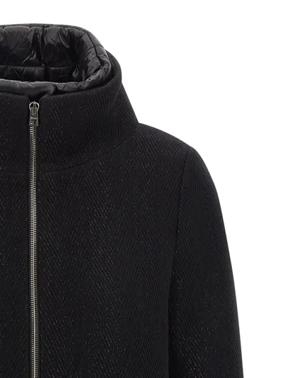 Herno Wool Women's Coat In Black