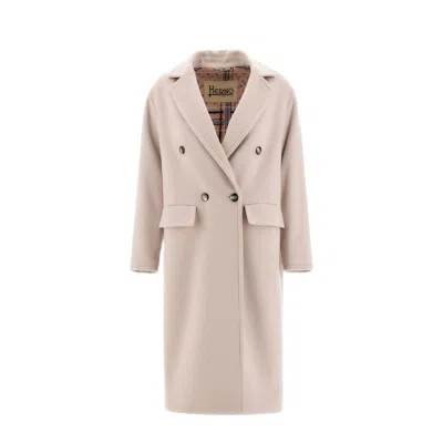 Herno Wool Women's Coat In Neutral