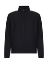 Herno Wool-blend Bomber Jacket In Black