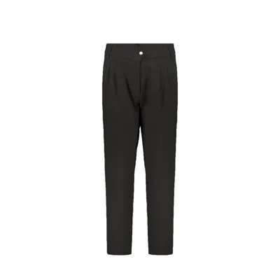 Herno Wool-blend Trousers In Black