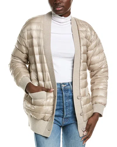Herno Wool-trim Down Jacket In Neutral