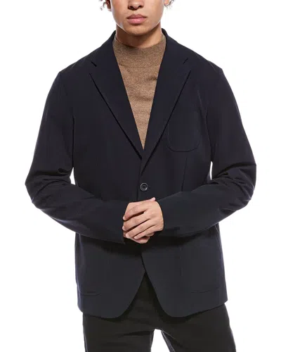 Herno Woven Blazer In Black