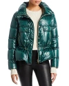 Herno Woven Zip Front Jacket In College Green