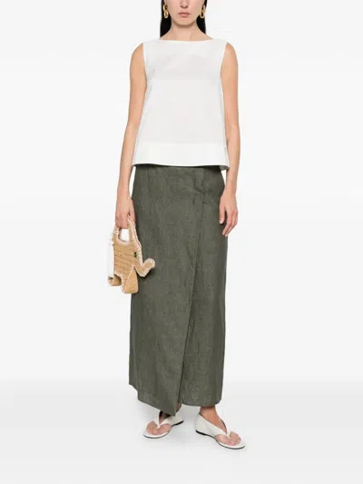 Herno Wrap Skirt In Green