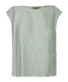 Herno Light Green Embossed Jersey Top
