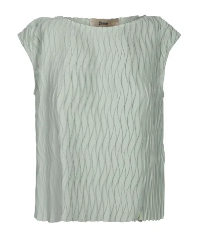 HERNO WRINKLED-EFFECT TOP