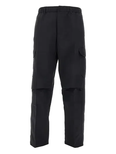 Herno Laminar Cargo Trousers In Tech-poplin In Black