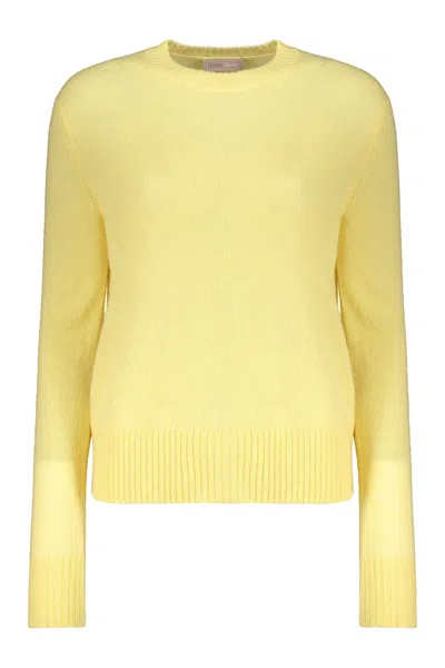 Herno Yellow Slim Fit Sweater With Long Sleeves Elegant Versatile