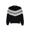 Herno Zigzag-stripe Sweater In Multi