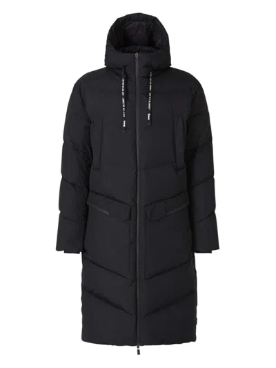 Herno Zip Up Padded Coat In Black