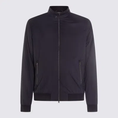 Herno Zip Bomber Jacket In Black