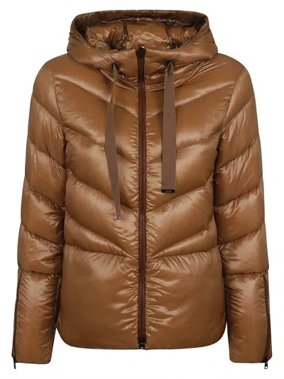 Herno Padded Jacket In Brown